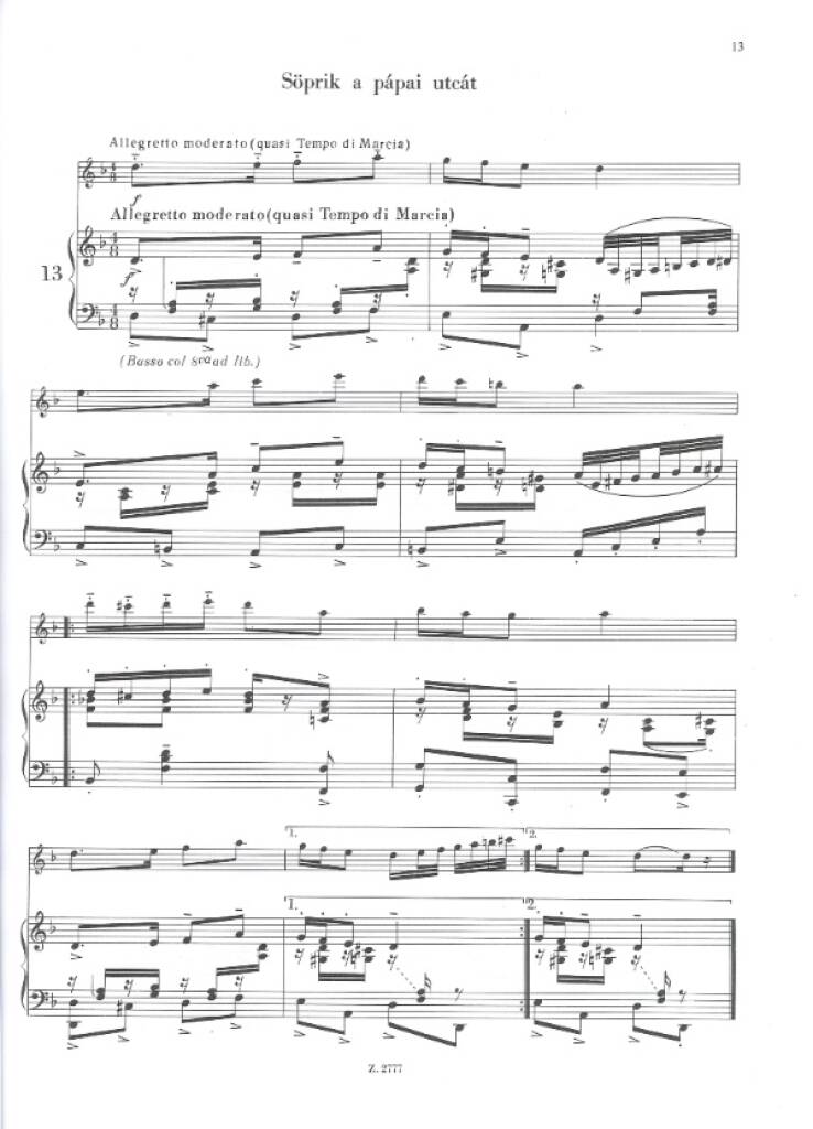 Spiel Auf, Zigeuner! 60 Ungarische Lieder Für Vi